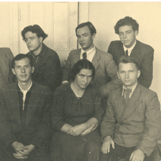 Савицкий со студентами училища